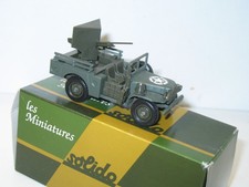 SOLIDO, Camion 4X4 dodge wc 52 avec un canon 35 mm bouclier militaire