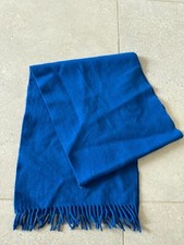 Echarpe bleu Burberrys pure laine vierge en très bon état, 28x135cm EBAY