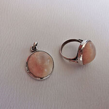 RARE PARURE/ BAGUE/ PENDENTIF/ "COQUILLAGE" EN ARGENT/ A VOIR !!!!