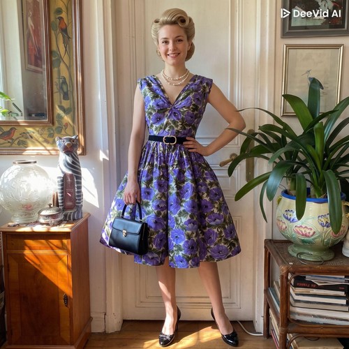 Rare robe vintage 1950 en - rare, :