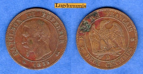 Centimes 1855 lyon - 2,