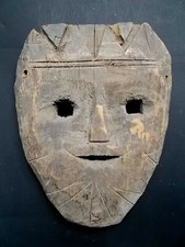 Tres Ancien Masque Chamanique , Inde / Tibet