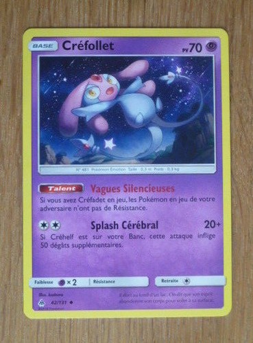 Carte pokemon crefollet pv - carte, 70