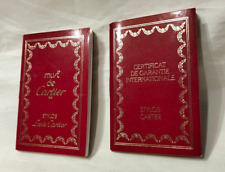 CARTIER. CERTIFICAT DE GARANTIE ET MANUEL D'UTILISATION POUR STYLO PLUME CARTIER