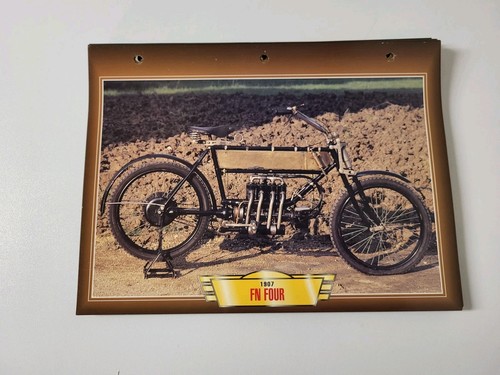 Four 1912 carte fiche - , motos