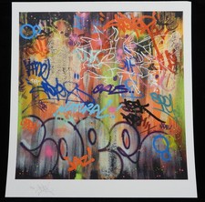 COPE2 Estampe naturelle SIGNÉE + autocollant banksy dface mr brainwash jonone INVADER