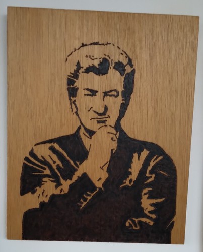Tableau pyrogravure eddy - tableau,