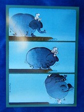 CPM - CARTE POSTALE / Postcard - G. MORDILLO - ELEPHANT PHOBIE DE L'EAU - TOP !