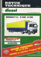 (3B)REVUE TECHNIQUE DIESEL  RENAULT R340 - R365 / MERCEDES BENZ OM364 / VW D24