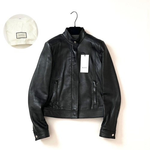 Veste cuir gucci cavalier - veste,