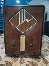 Rare Ancien ONDIA Grand Poste Radio TSF Caisse Bois Années 30's A Saisir 