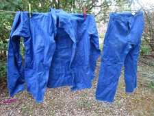 Veste et pantalon bleu de travail en coton taille 42