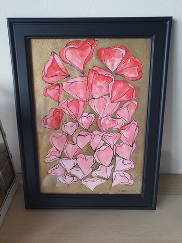 Aquarelle encadrée - aquarelle,