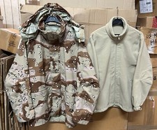 GENUINE SPANISH ARMY GRASSI PARKA GORETEX 6/ COLORS W/ LINER SUPER EX !!!! SMALL