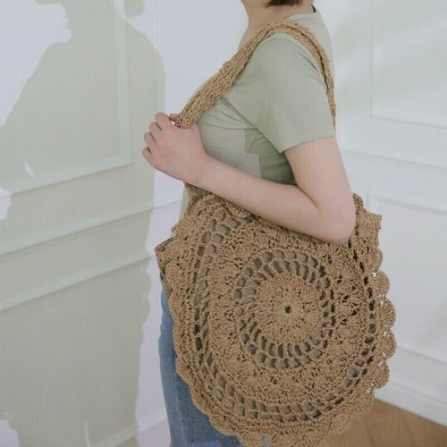 Sac cabas paille - paille, rond