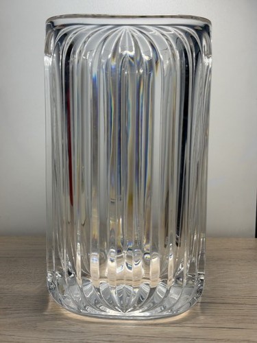 Vase cylindre cristal pressé