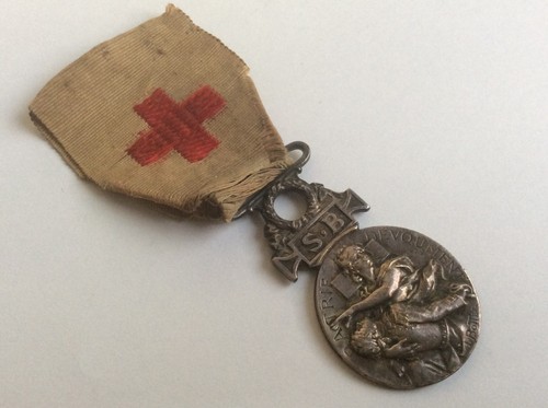 Croix rouge médaille - rouge, bronze