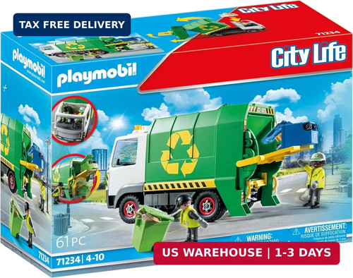 Playmobil recycling truck with - recycling,