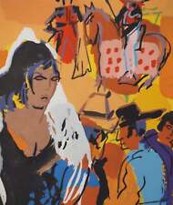 Pierre AMBROGIANI : La défiance de Carmen, Lithographie originale signée