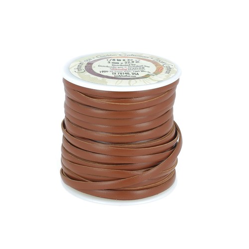 Lacet cuir plat - cuir,