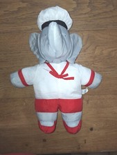 Doudou Babar tenue Marin  
