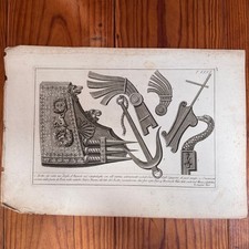 e?Gravure à l’Antique début XIXe trophées et ornements Roccheggiani fecit K6