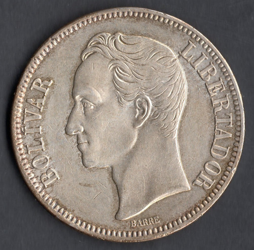 Qualite monnaie 5 bolivares - :,