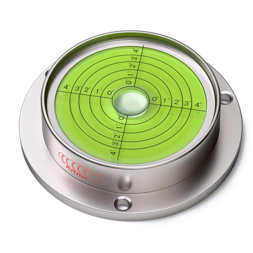 Niveau bulle circulaire - à,