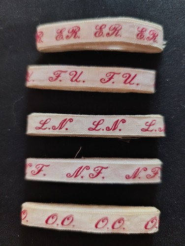 Lot ancien ruban initiale - ,