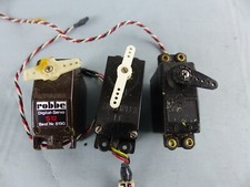Lot de 3 SERVO RC ROBBE S12 8190 , MULTIPLEX IC 1C , un sans marque  , testé OK