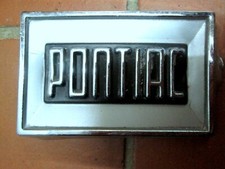 ancienne PLAQUE de REFRIGERATEUR marque PONTIAC Vintage années 1960 Rétro 60'