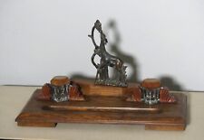 Encrier bois art déco très bon état