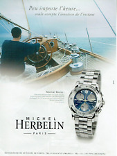 publicité Advertising  0123 2000   montre Michel Herbelin  Newport Trophy
