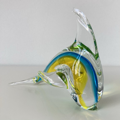 Statuette poisson verre - statuette, de
