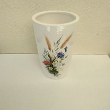 Gobelet Verre à Dent Faience De Desvres Décor coquelicots H 12,5 cm Diamètre...