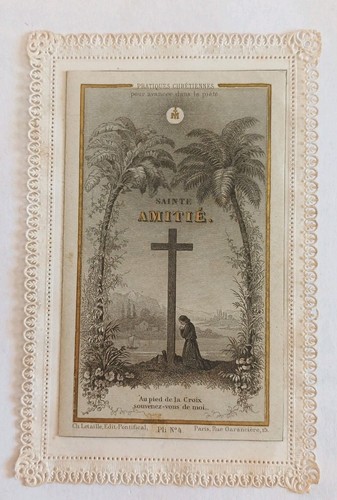 Ancienne image pieuse canivet - ancienne,