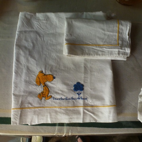 Parure drap taie brodé en - drap,