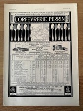 ▬►Publicité 1932 L'Orfèvrerie PERRIN - Vente au détail Av. de l'Opéra Paris 2285