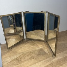 Ancien Miroir Triptyque À