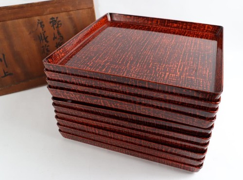 Wajima lacquer kaiseki tray - kaiseki,