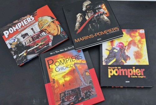 Pompiers lot 4 - pompiers, livres