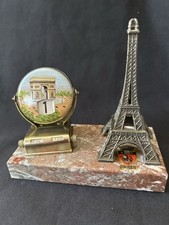 Calendrier Perpétuel Tour Eiffel Globe Terrestre Déco Bureau Vintage