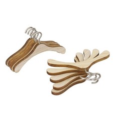 10pcs Cintre En Bois Pour