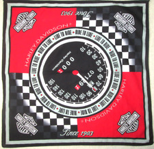 -HARLEY DAVIDSON  Foulard  coton   TBEG authentique vintage Scarf  60x60 cm