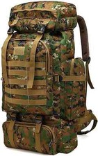 Sac à dos tactique Etanche 80L style militaire Camping Randonnée Trekking