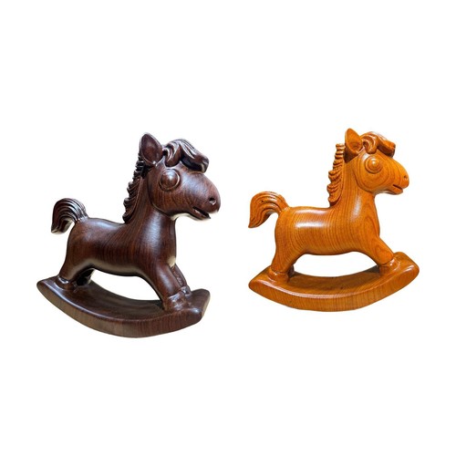 Statue cheval bascule - à,