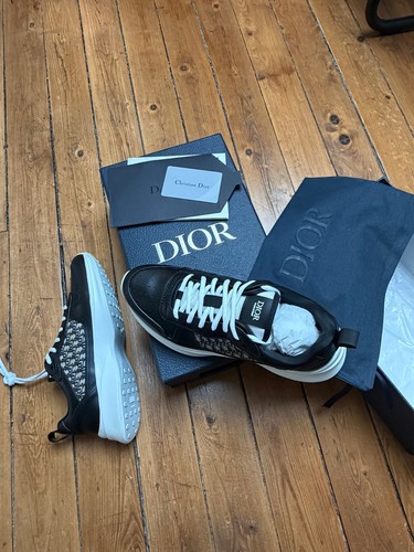 Dior b25 noir tissus beige - b25, noir/tissus