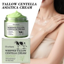 Whipped Tallow Centella Cream - Halal Tallow Moisturiser For Dry Skin/Eczema,`