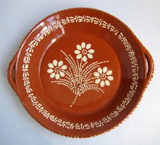 Plat à Anses Poterie Soufflenheim Alsace Art Populaire