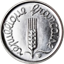 Monnaie, France, Épi, Centime, 1991, Paris, Frappe médaille, NEUF, Stainless